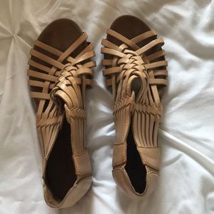 Beige sandals